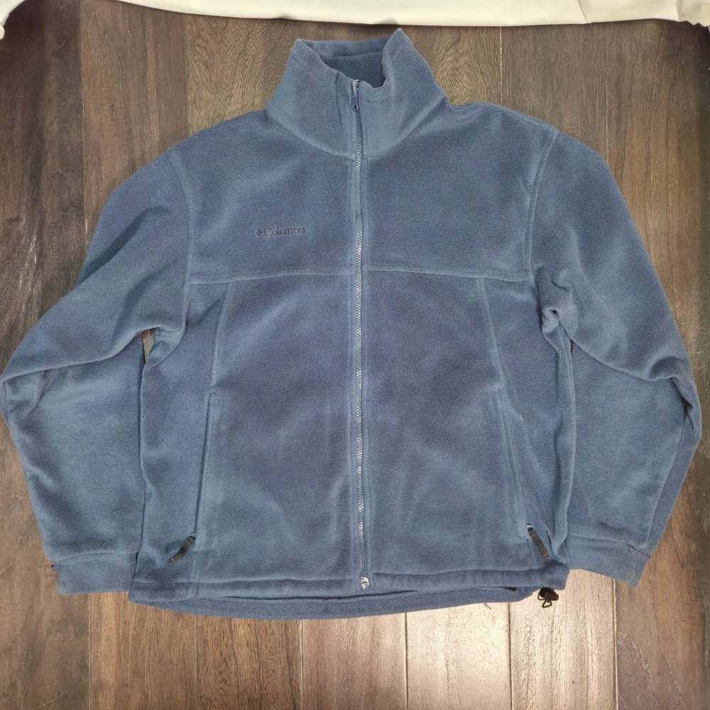 Columbia Core Interchange Fleece Jacket Men's Med Blue Vintage Liner